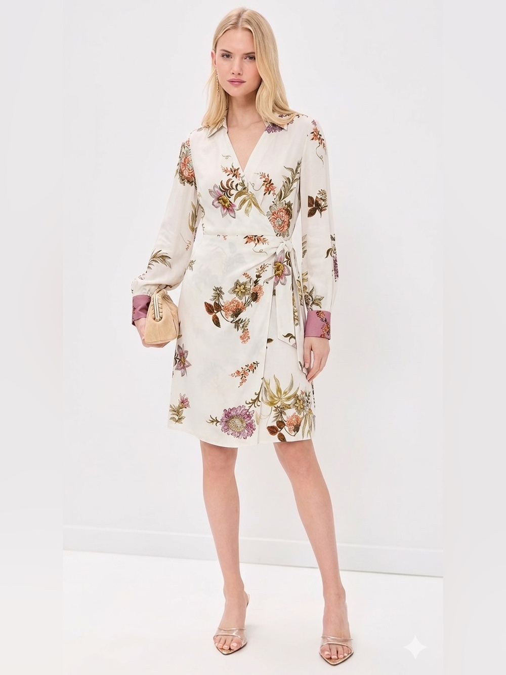 Kobi Halperin Long Sleeve Wrap Dress